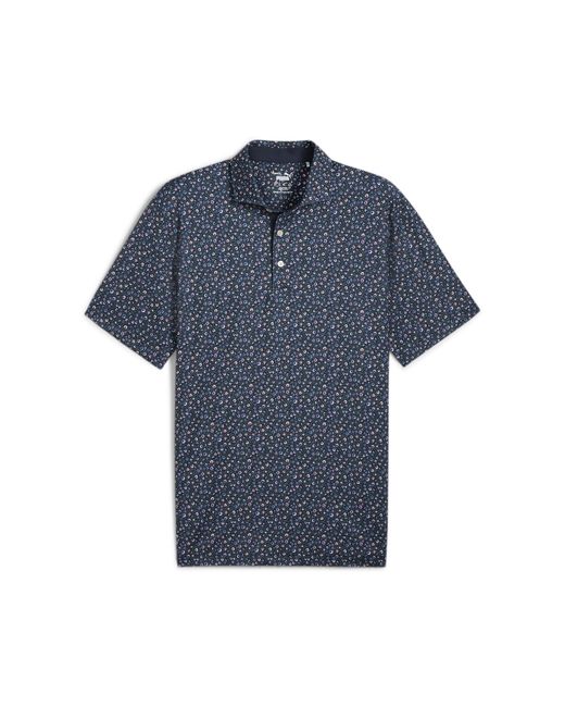 PUMA Blue Mattr Soto Golf Polo Shirt for men