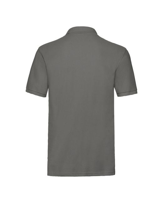 Fruit Of The Loom Gray Premium Short Sleeve Polo Shirt for men