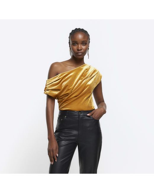 river island yellow top