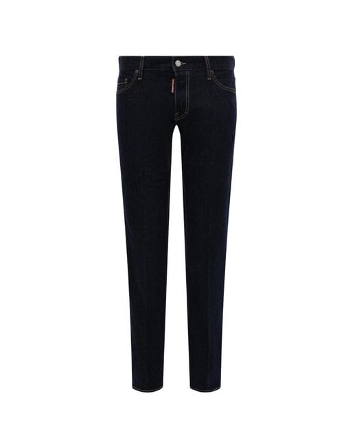 DSquared² Blue Slim Jean Dark Rinse Wash Jeans for men