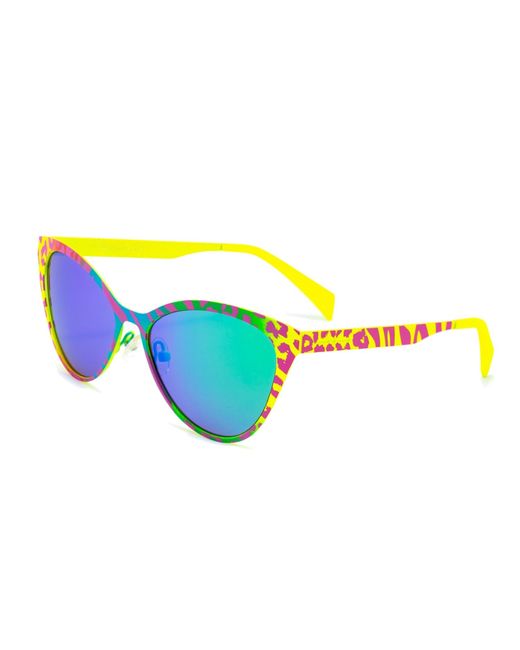 Italia Independent Yellow Sunglasses 55/15/140 Mm Metal