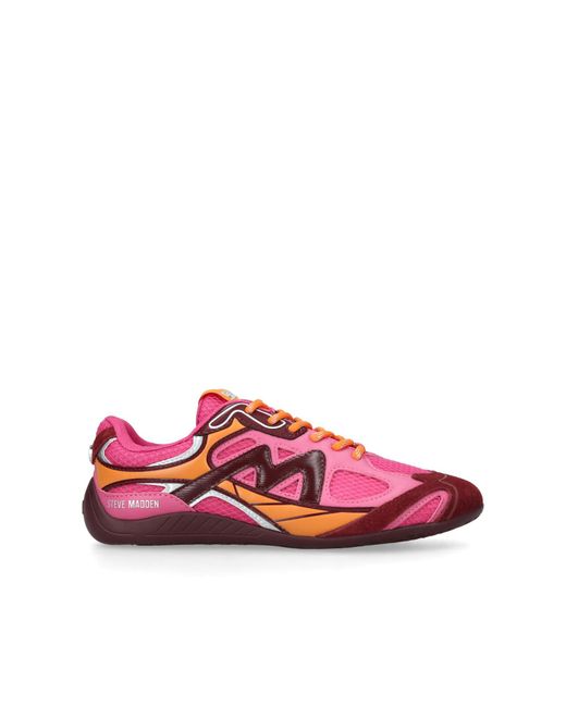 Steve Madden Pink Suede Rally Time Sneakers