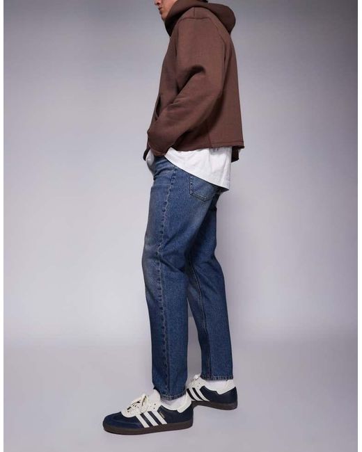 ASOS Blue Tapered Fit Jeans for men
