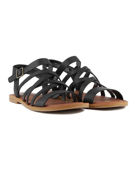TOMS Black Sephina Sandals
