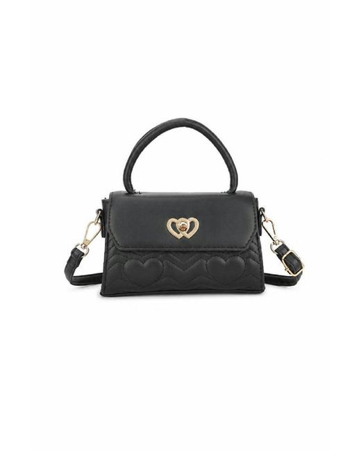 SVNX Natural Heart Quilted Top-Handle Crossbody Mini Handbag