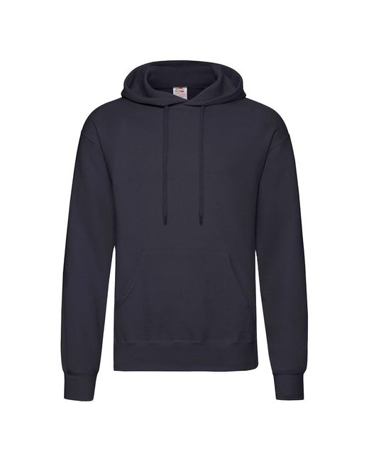 Fruit Of The Loom Blue Cotton Hoodie (Deep) for men