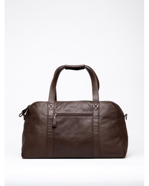 Lakeland Leather Brown Silloth Medium Holdall for men