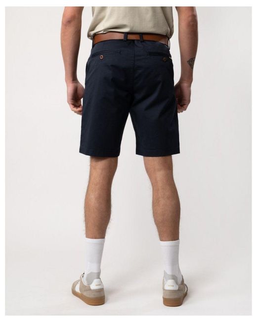 Gant Blue Slim Twill Shorts for men