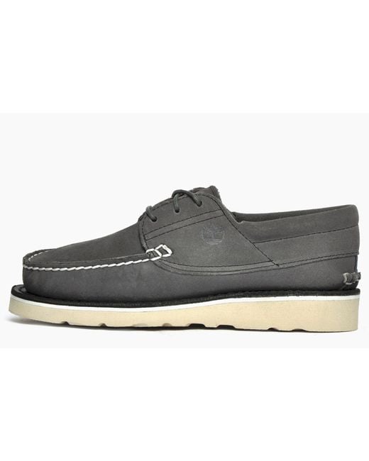 Timberland Gray 3-Eye Oxford Vibram Nubuck for men