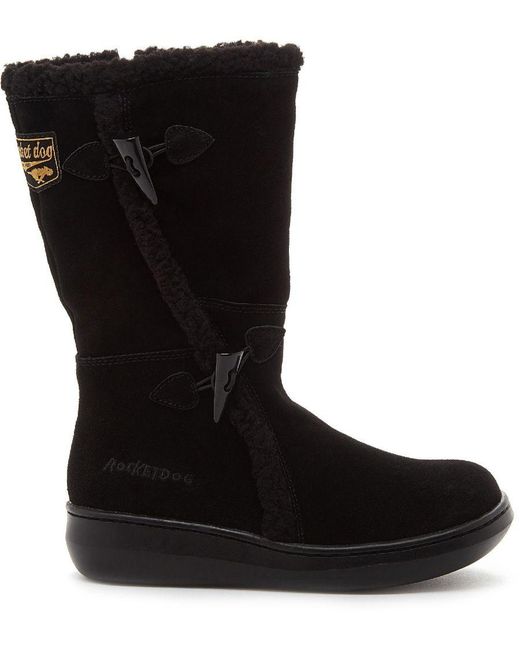 Rocket Dog Black Slope Mid-Calf Winter Boot