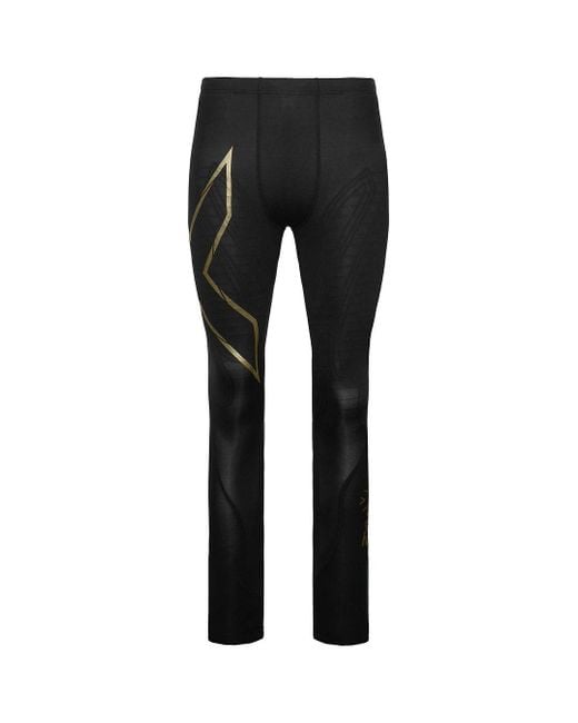 2xu Black Light Speed Compression Tights Nylon for men
