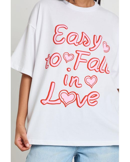 Boohoo White Easy To Fall
