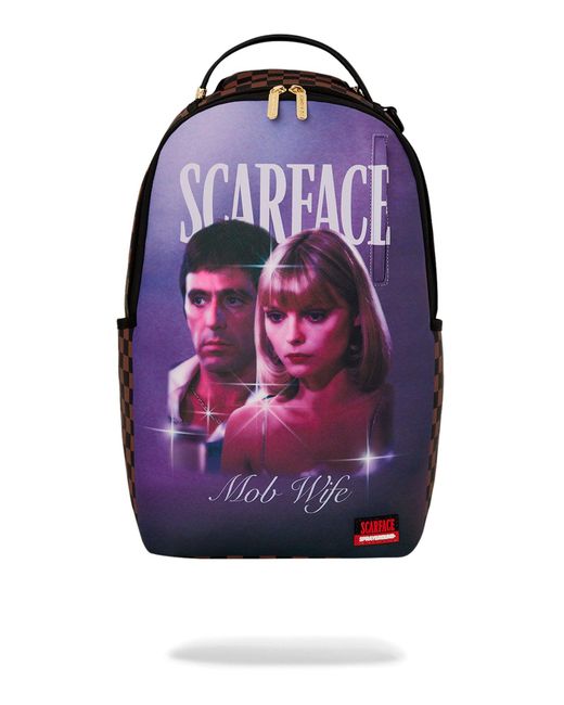 Sprayground Purple Scarface Mob Wife Backpack