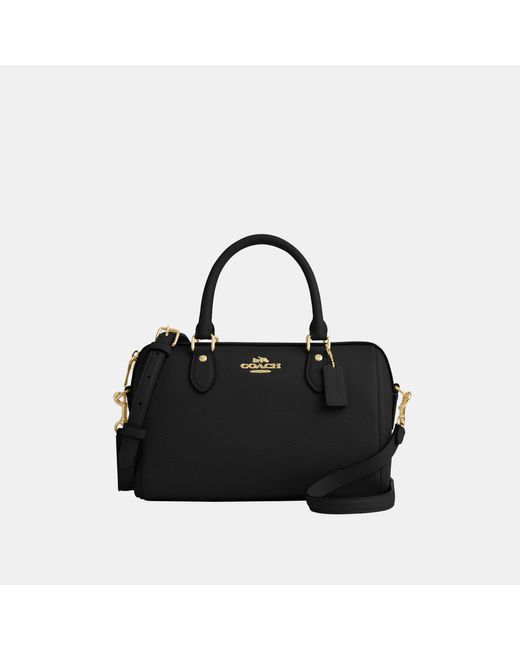 COACH Rowan Satchel Bag in Black Lyst UK