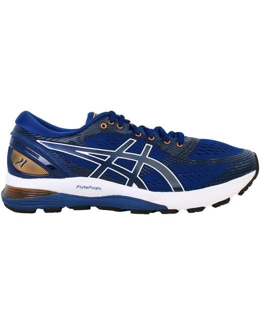Asics Blue Gel-Nimbus 21 Running Shoes for men