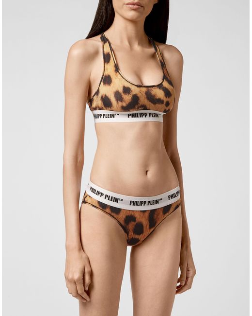 Philipp Plein Beha Leopard in het Natural
