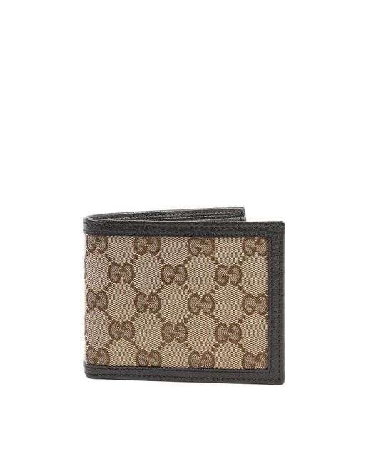 Gucci Multicolor Fabric And Leather Wallet for men