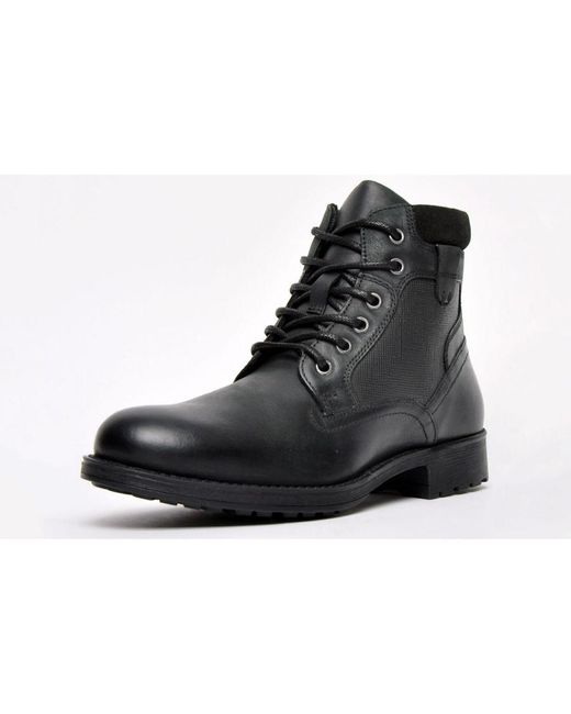 Red Tape Black Benson Leather for men