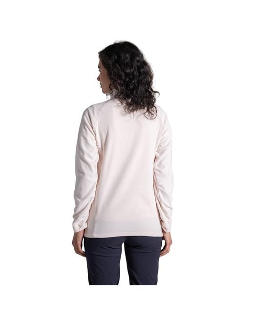 Craghoppers Pink Ladies Miska Vi Half Zip Fleece (Sugared Almond)