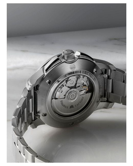 Maurice Lacroix Metallic Pontos Watch Pt6388-Ss002-321-1 Stainless Steel (Archived) for men