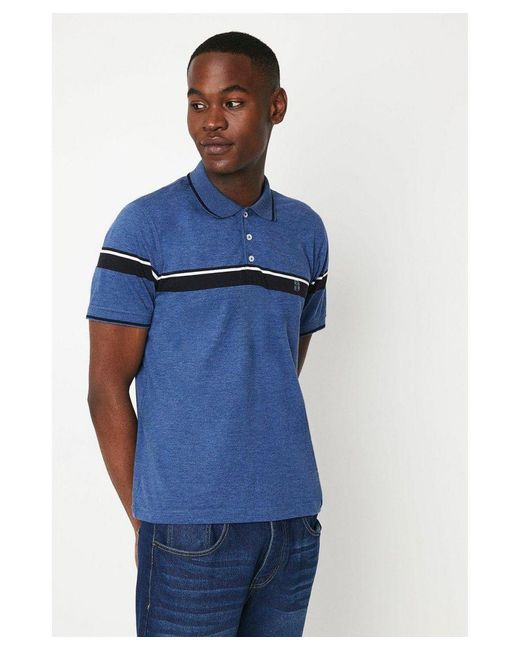 Burton Blue Chest Placement Polo for men