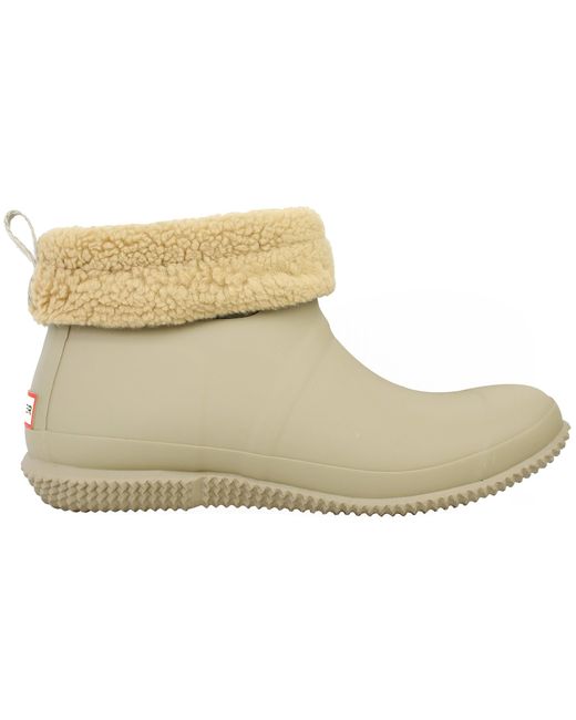 Hunter Natural In/Out Insulated Short Wellington Boots Rubber