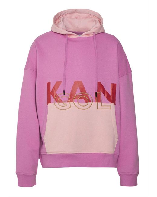 Kangol Pink Organic Cotton Hoodie Sweatshirt