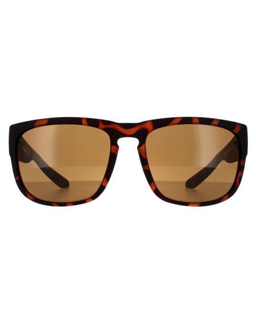 Dragon Brown Square Matte Tortoise Bronze Sunglasses for men