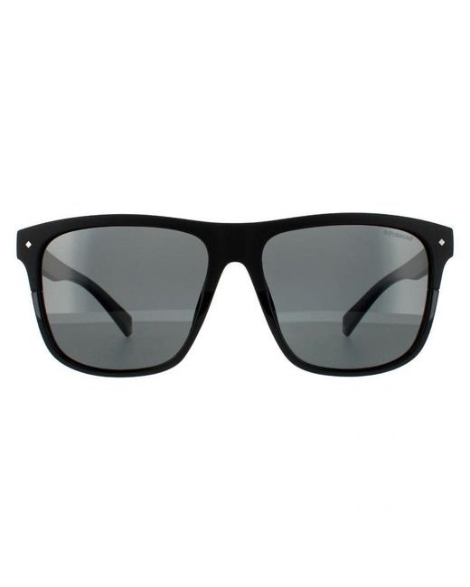 Polaroid Black Square Polarized Sunglasses for men