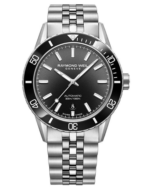 Raymond Weil Gray Freelancer Watch 2775-St1-20051 Leather (Archived) for men