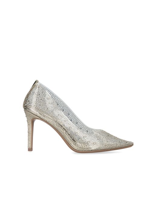 Carvela Kurt Geiger White Lovebird Vinyl Heels