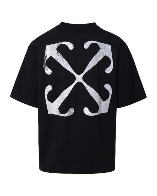 Off-White c/o Virgil Abloh Lunar Arrow Skate Fit Black T-shirt voor heren