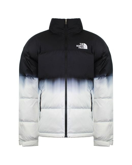 The North Face Black 96 Retro Nuptse Dip Dye Jacket Nylon for men