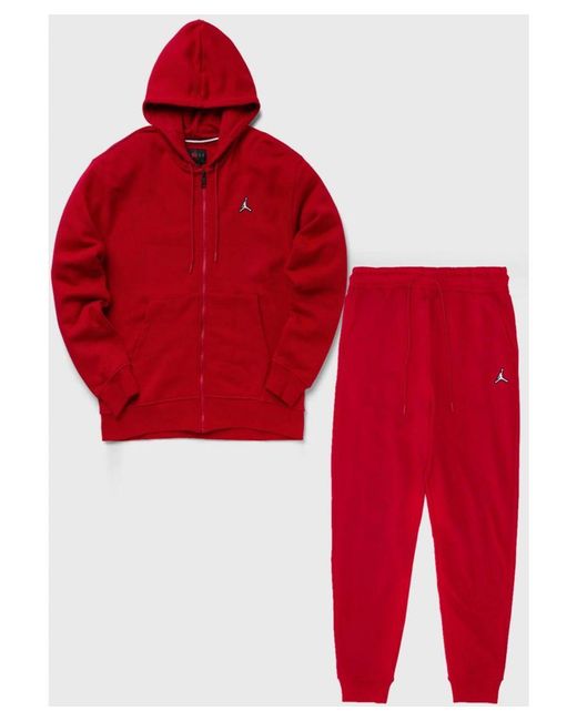 Nike Red Jordan Brooklyn Fleece Tracksuit for men