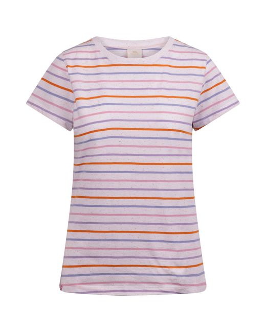 Trespass Purple Ladies Michaela Striped T-Shirt /Multicoloured)