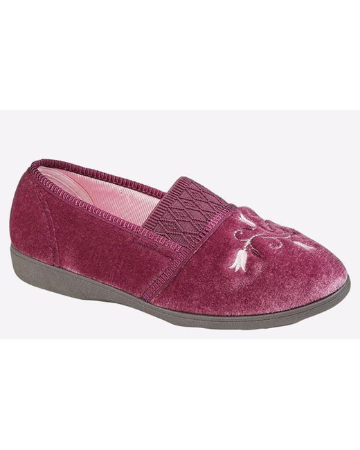 Sleeper Purple Inez Memory Foam Slippers
