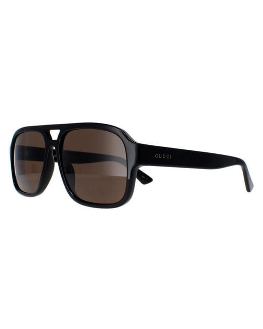 Gucci Brown Aviator Polarised Gg1342S for men