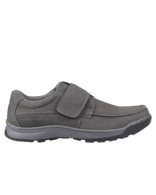 Hush Puppies Gray Casper Comfort Strap Memory Foam Shoes for men
