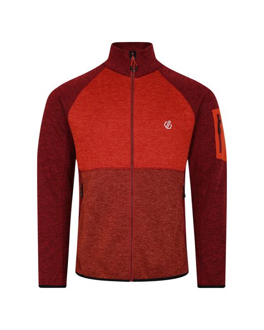 Dare 2b Red Torrek Fleece Top (Syrah/Cinnamon) for men