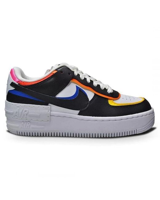 Nike Blue Af1 Shadow Lace-Up Leather Trainers Dc4462 100