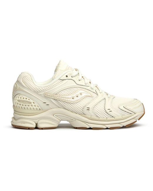 Saucony White Progrid Triumph 4 Heritage Trainers