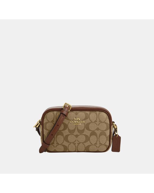COACH Signature Pvc Mini Jamie Camera Bag in Natural | Lyst UK