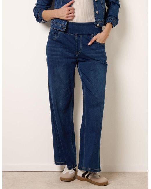 Blue Vanilla Blue Multi Stretch Deep Waistband Trousers
