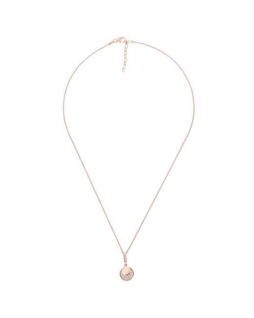 Orphelia Metallic 925 Sterling Chain With Pendant
