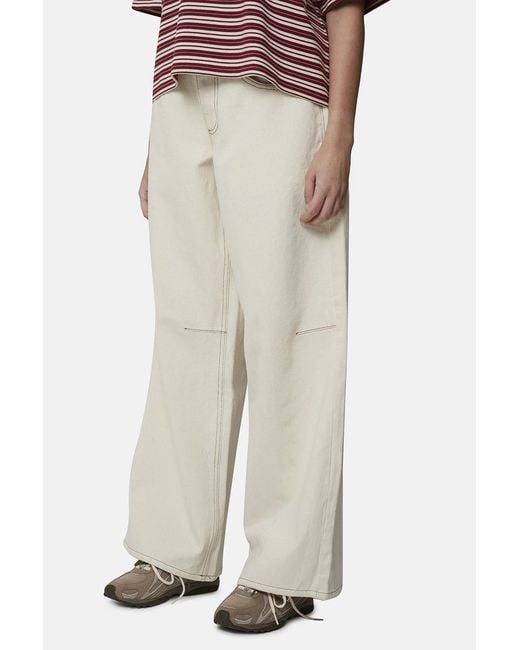 Good For Nothing Natural Baggy Fit Denim Jean With Monogram Stitching