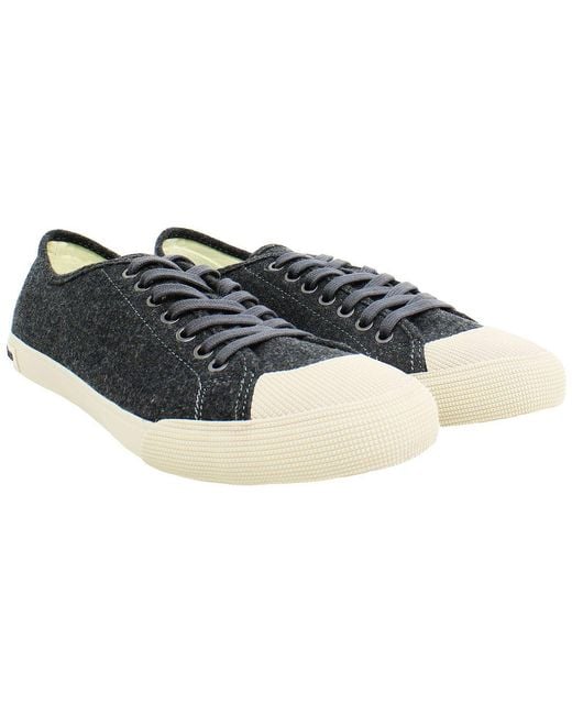 Seavees Black Kelso Dune Plimsolls for men