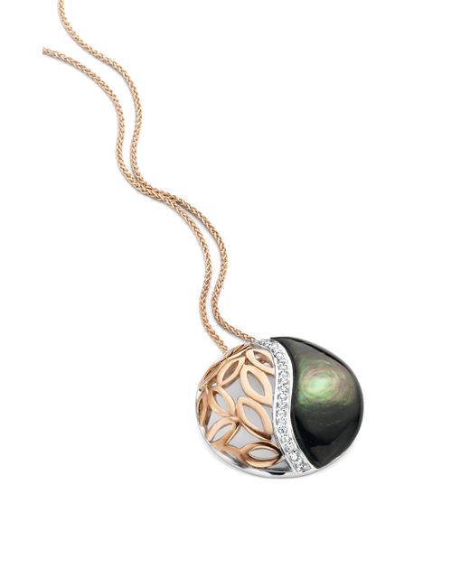 Orphelia 'unari' Dames 925 Sterling Zilveren Ketting Met Hangertje in het Metallic