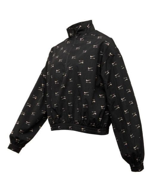 Nike Black All-Over Logo Thin Jacket