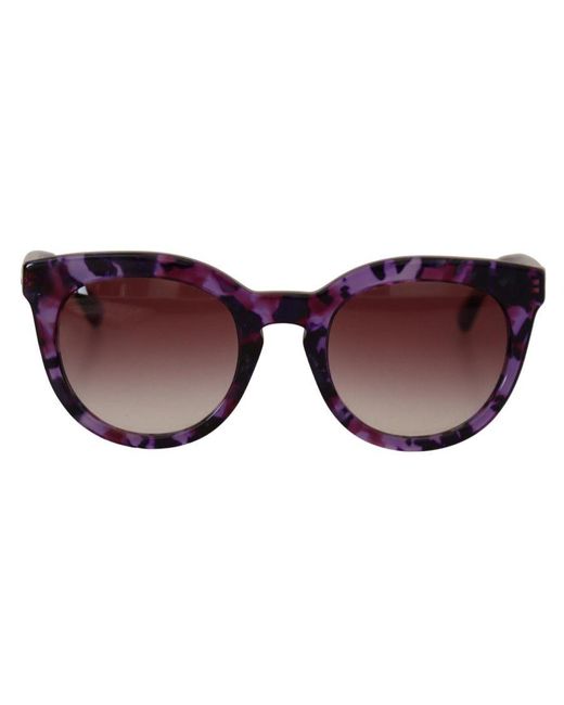 Dolce & Gabbana Brown Gorgeous Tortoise Oval Sunglasses With Uv Protection