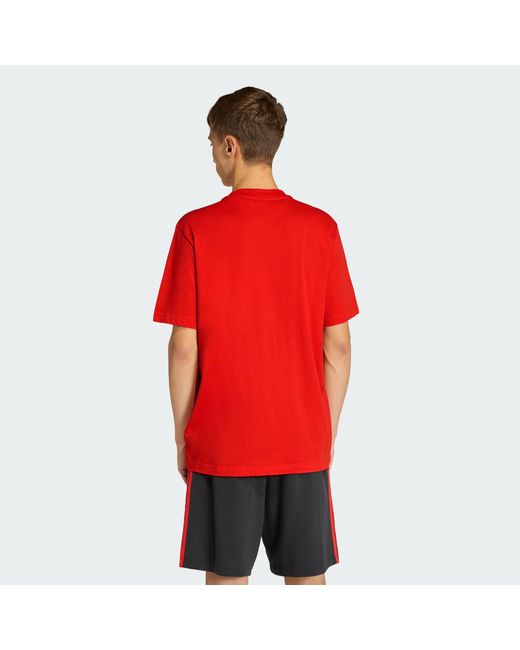 Adidas Originals Red Belgium Dna Graphic T-Shirt for men